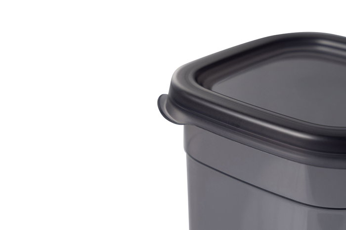 Hermia Juego de 6 Cajas de Almacenamiento Antracita 1200 ml